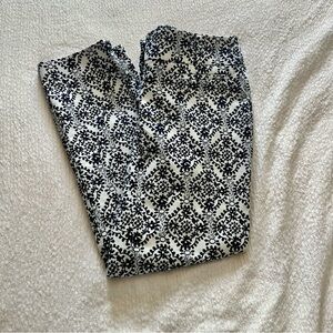 LOFT Monochrome Geometric Print Pants